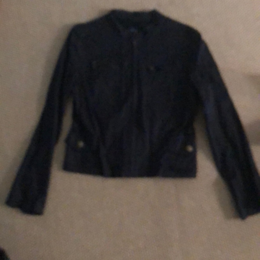 Gap Lightweight Black Motorcycle Style Jacket - image 1